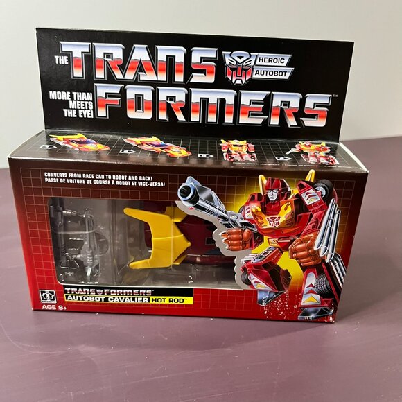 Transformers Autobot Cavalier Hot Rod, Converts From Racecar To Robot Ages 8+ - Picture 1 of 7